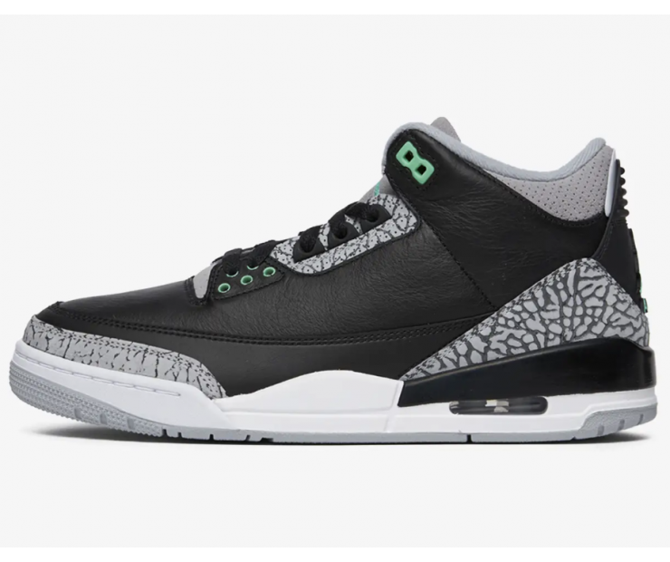Кроссовки Air Jordan 3 Retro Green Glow 