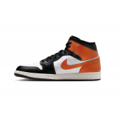Кроссовки Air Jordan 1 Mid Black Toe Orange Кроссовки Air Jordan 1 Mid Black Toe Orange