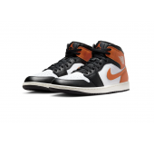 Кроссовки Air Jordan 1 Mid Black Toe Orange Кроссовки Air Jordan 1 Mid Black Toe Orange