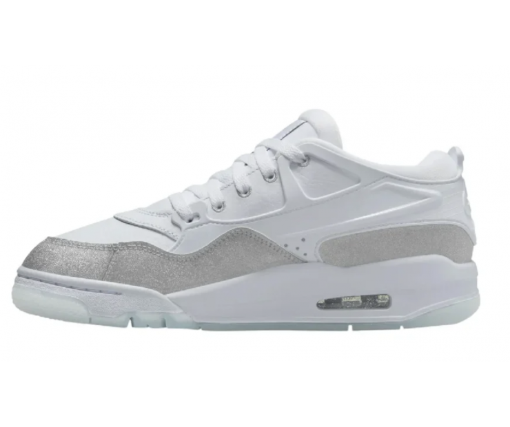 Женские Кроссовки Air Jordan 4RM White Metallic Silver Женские Кроссовки Air Jordan 4RM White Metallic Silver