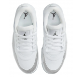 Женские Кроссовки Air Jordan 4RM White Metallic Silver Женские Кроссовки Air Jordan 4RM White Metallic Silver